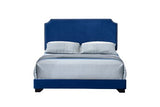 Acme - Haemon Queen Bed 26760Q Blue Velvet