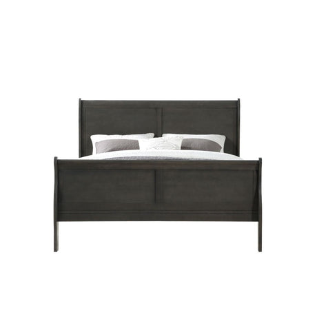 Acme - Louis Philippe Queen Bed 26790Q Dark Gray Finish