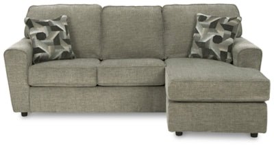 Ashley Pewter Cascilla Sofa Chaise - Chenille - 2680518 - Home Elegance USA - 1