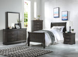 Acme - Louis Philippe Full Bed 26805F Dark Gray Finish