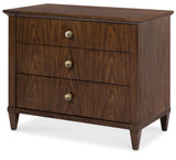 Archives Three-Drawer Nightstand - Dark Brown by Hooker Furniture - View 3