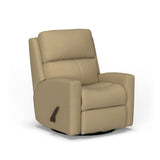 Catalina Transitional Leather Swivel Gliding Recliner | Flexsteel