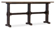 Americana Trestle Console Table - Dark Brown by Hooker Furniture - View 1