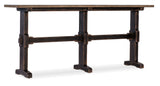 Americana Trestle Console Table - Dark Brown by Hooker Furniture - View 1