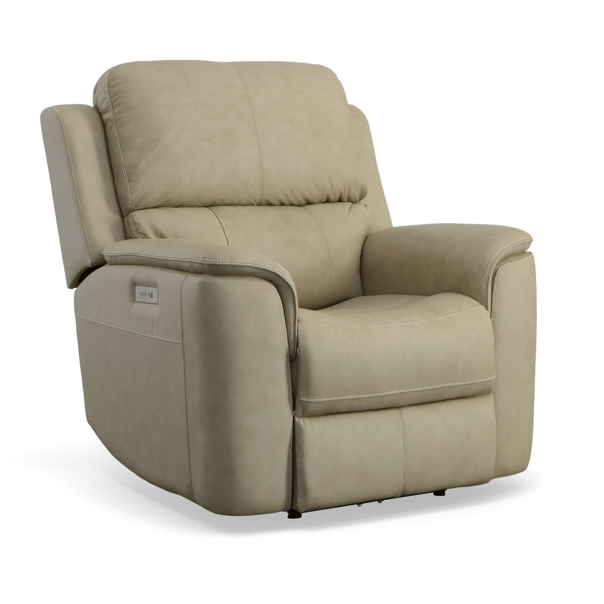 Henry Power Recliner With Power Headrest & Lumbar - Beige | Flexsteel