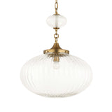 Bellaire 1 Light Glass Shade Pendant - Gold by Uttermost - View 3