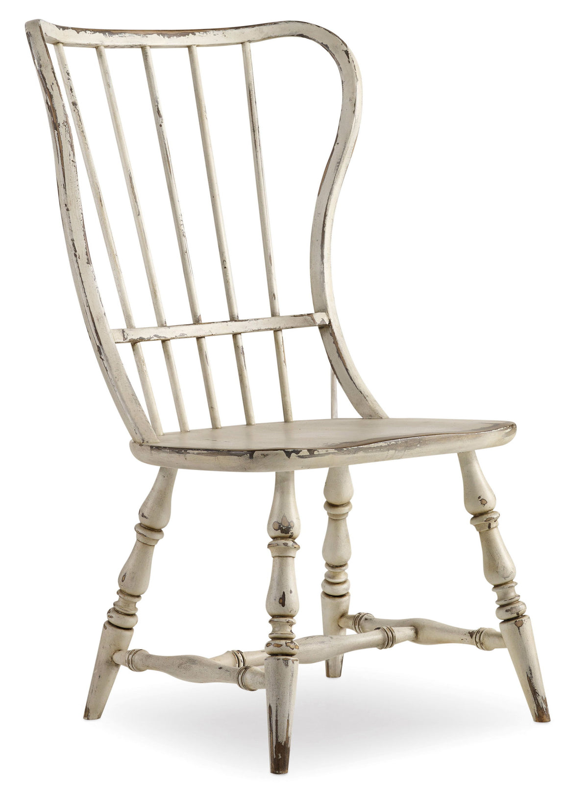 Sanctuary Spindle Back Side Chair - White by Hooker Furniture - View 1