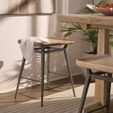 Vineyard Row Counter Chair - Light Brown / Black by Hooker Furniture - View 2