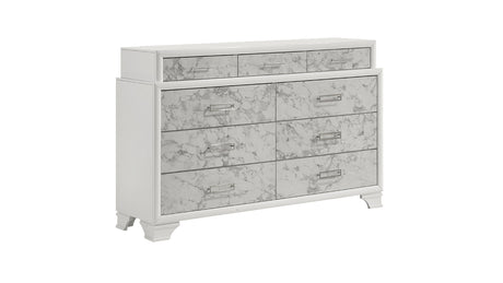 Soul Modern Style Queen 4PC Bedroom Set Made with wood in White(NJ Inventory) - sold by Home Elegance USA