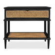 Coast Rattan Side Table Black / Woodtone - Black / Light Brown by Uttermost - View 1