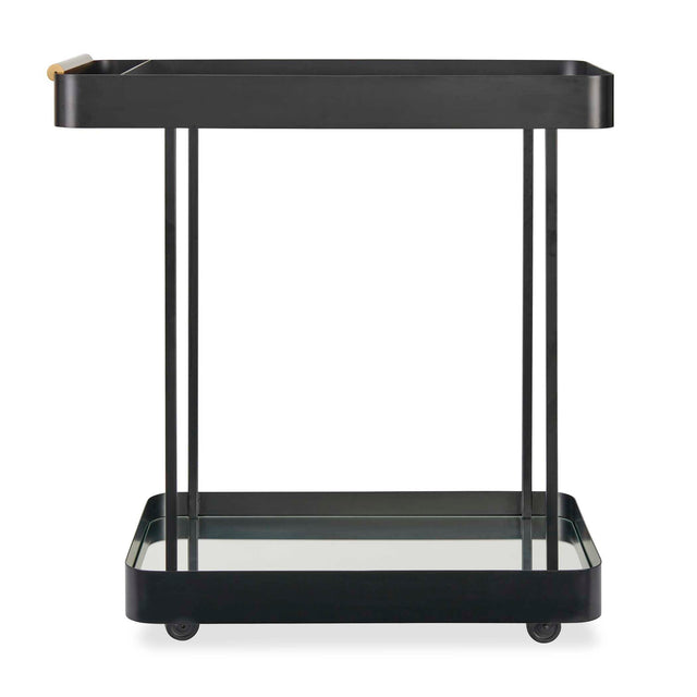 Vesper Iron Bar Cart - Black by Uttermost - View 1