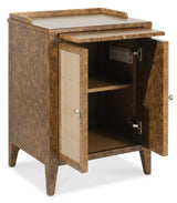 Archives Two-Door Nightstand - Dark Brown / Beige by Hooker Furniture - View 4
