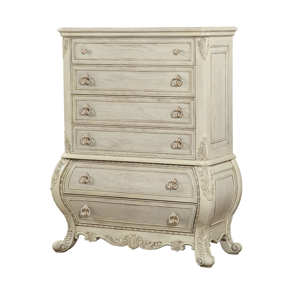 Acme - Ragenardus Chest 27016 Antique White Finish