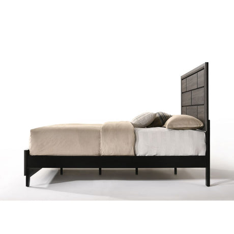 Acme - Valdemar Queen Bed 27050Q Weathered Gray Finish