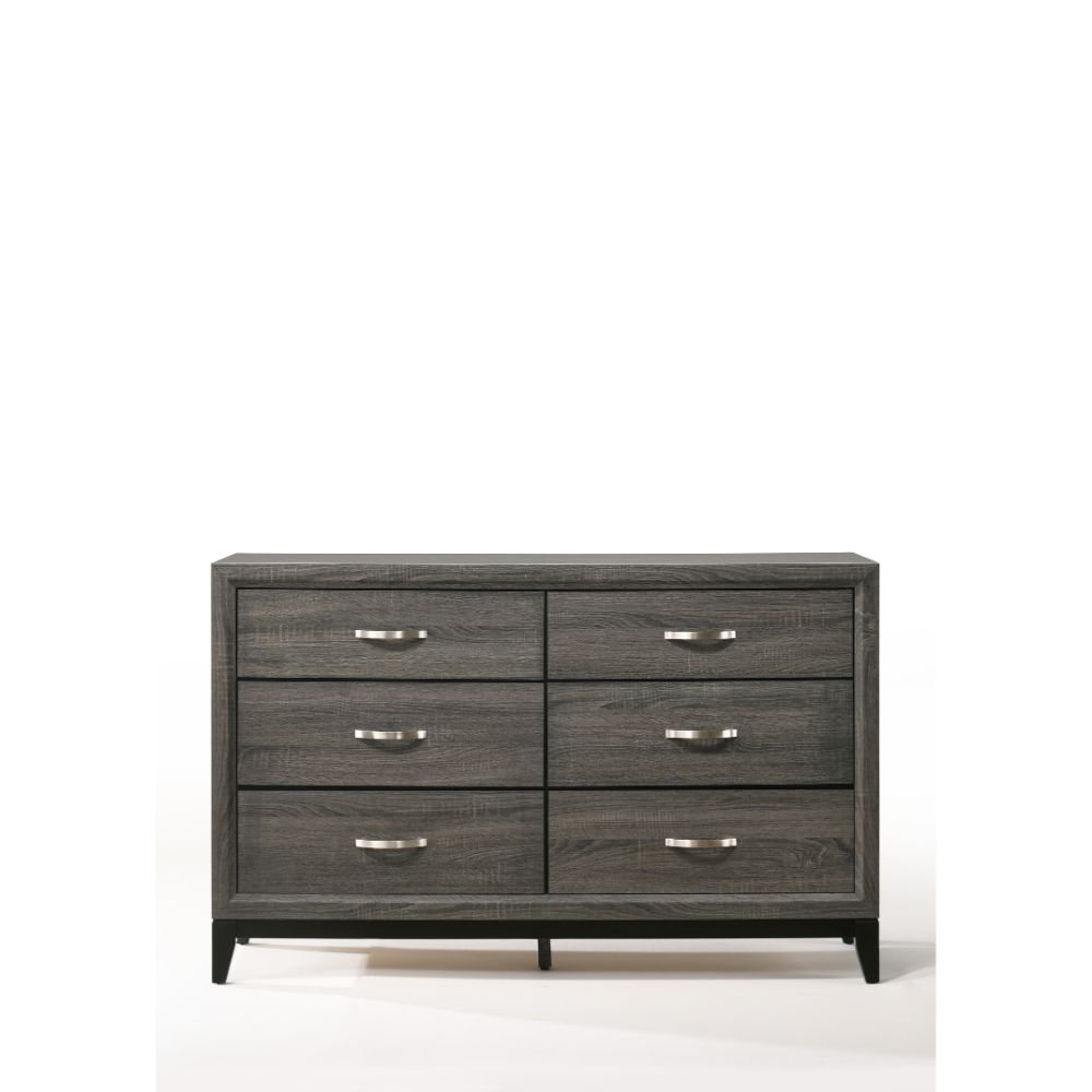 Acme - Valdemar Dresser 27055 Weathered Gray Finish