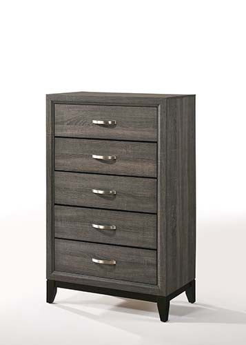 Acme - Valdemar Chest 27056 Weathered Gray Finish