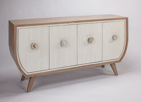Faux Natural Oak Cabinet 2707-S with Optional Champagne Mirror – Artmax - sold by Home Elegance USA