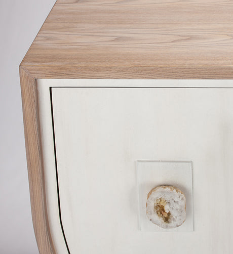 Faux Natural Oak Cabinet 2707-S with Optional Champagne Mirror – Artmax - sold by Home Elegance USA