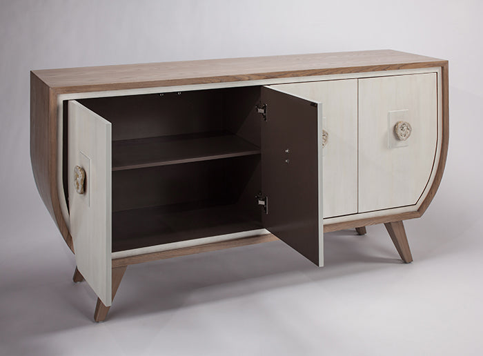 Faux Natural Oak Cabinet 2707-S with Optional Champagne Mirror – Artmax - Home Elegance USA