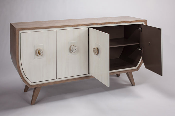 Faux Natural Oak Cabinet 2707-S with Optional Champagne Mirror – Artmax - Home Elegance USA