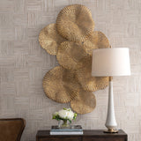 Ripley Gold Metal Wall Art by Uttermost - View 2