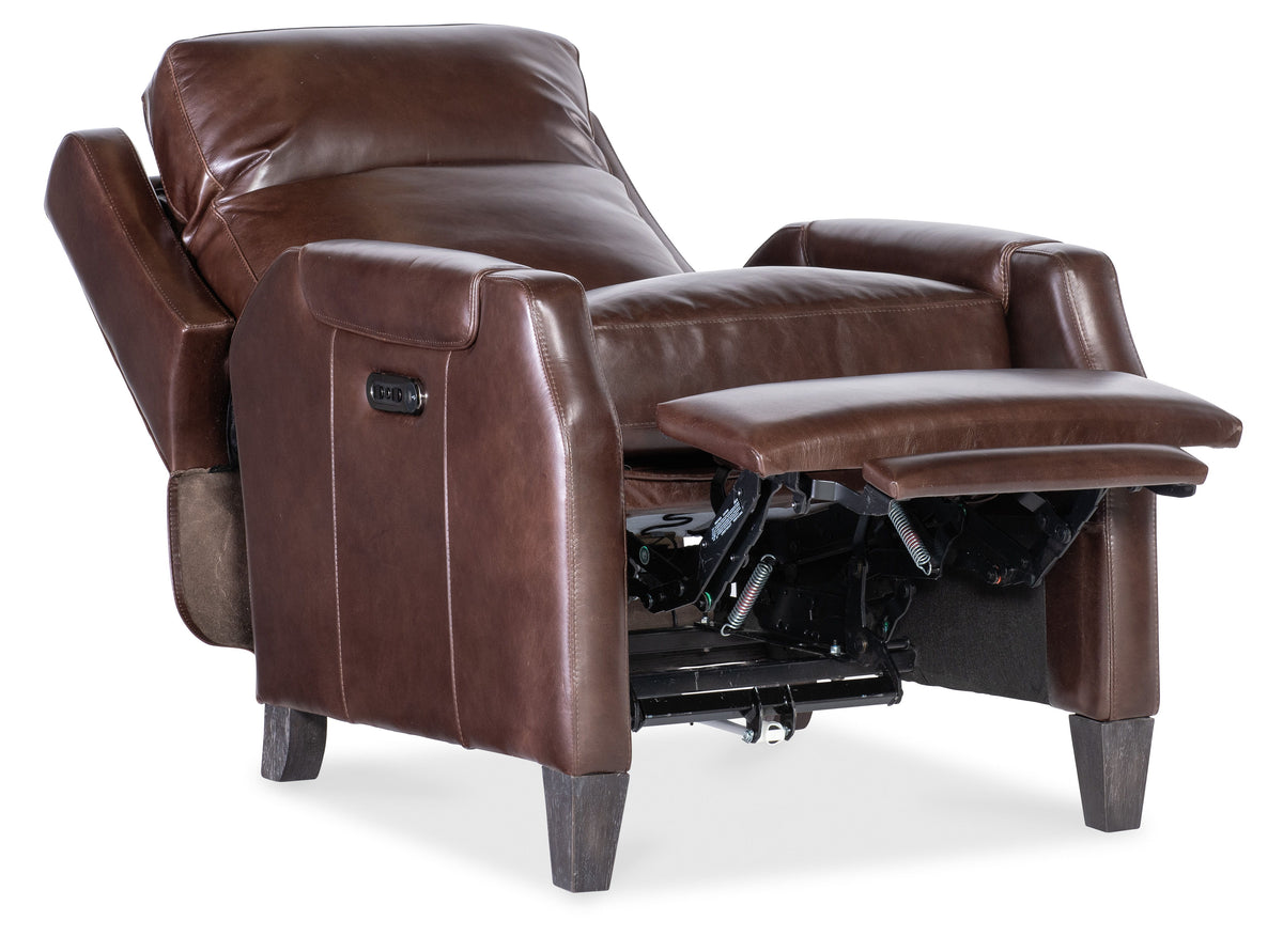 Nelson Power Recliner With Power Headrest - Dark Brown by Hooker Furniture - View 5