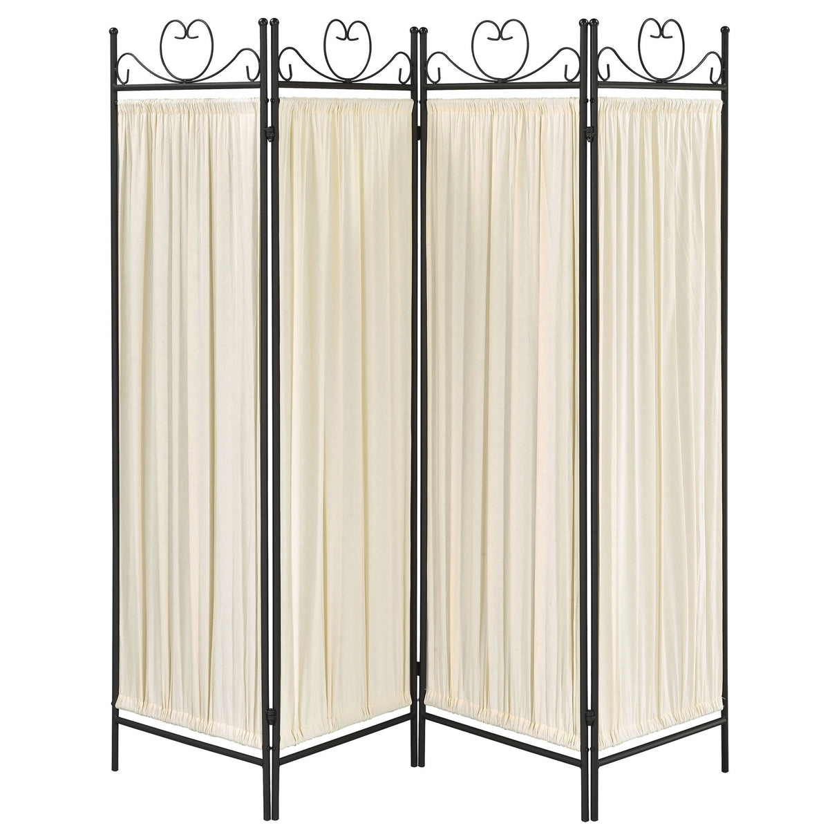 Dove 4 - panel Folding Screen Beige and Black - 2710 - image - 3