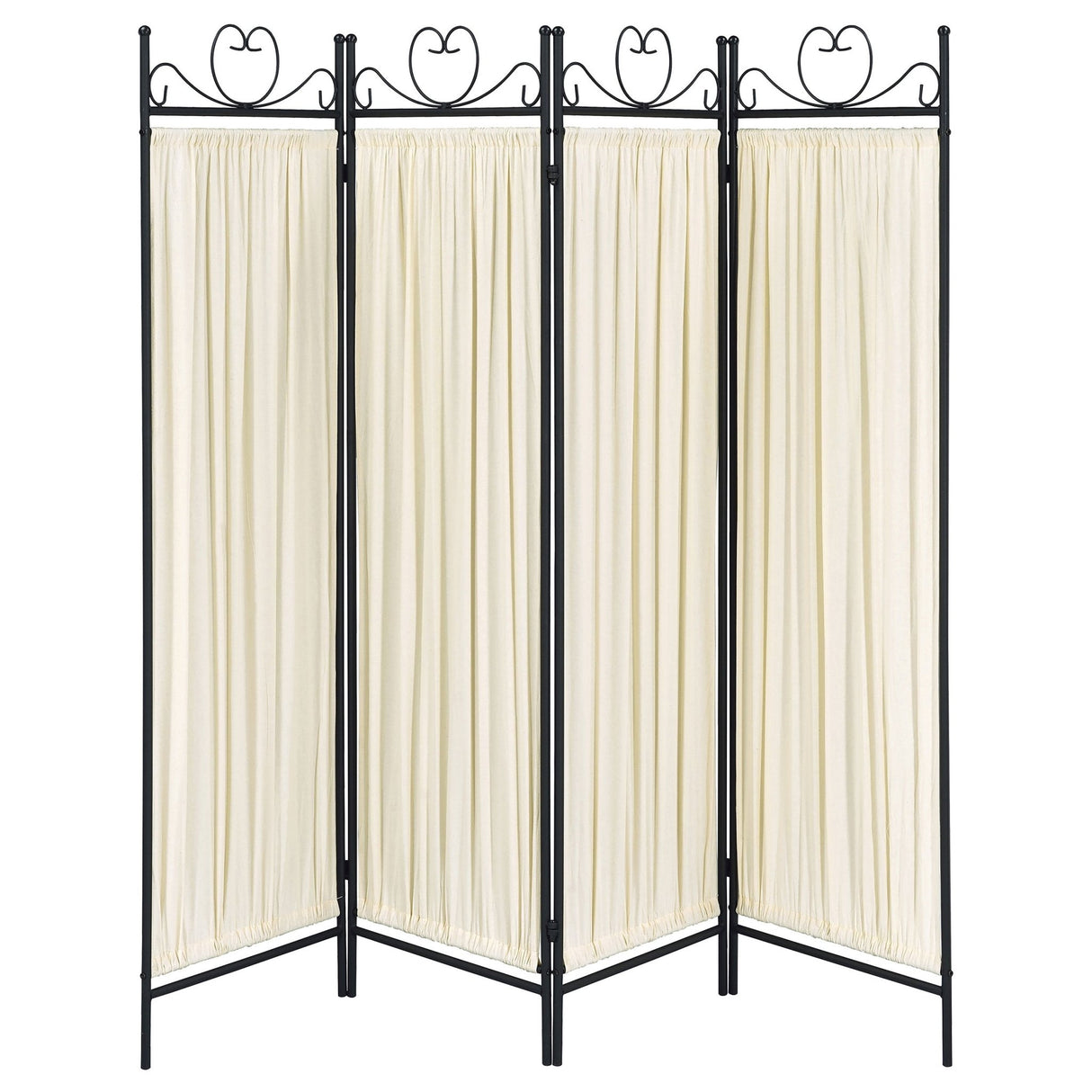 Dove 4 - panel Folding Screen Beige and Black - 2710 - image - 4