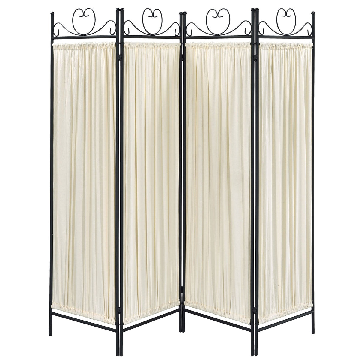 Dove 4 - panel Folding Screen Beige and Black - 2710 - image - 5