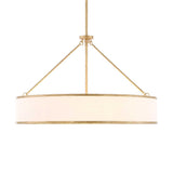 Algiers 8 Light Drum Pendant - Gold / White by Uttermost - View 6