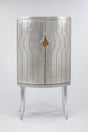 Artmax 2720 Silverleaf Cabinet with Etched Gold Lines | 2720-S2