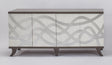 Frosty White & Silver Carved Cabinet 2721-S with Optional Wall Mirror – Artmax - sold by Home Elegance USA