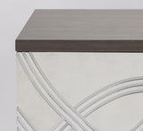 Frosty White & Silver Carved Cabinet 2721-S with Optional Wall Mirror – Artmax - Home Elegance USA