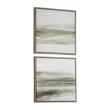 All Of A Sudden Framed Canvases (Set of 2) Black / Brown / Gray / Green - Green / Gray by Uttermost - View 4