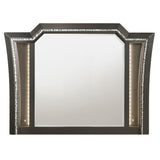 Acme - Kaitlyn Mirror W/Led 27284 Metallic Gray Finish