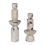 Nouveau Tower Sculptures (Set of 2) - White by Uttermost - View 5