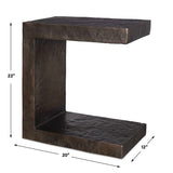 Obra Outdoor Side Table - Bronze by Uttermost - View 13