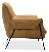 Ambroise Metal Frame Club Chair - Light Brown by Hooker Furniture - View 5