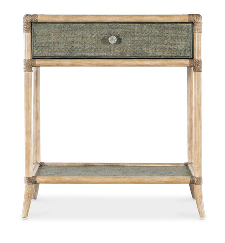 Retreat Pole Rattan Bedside Table - Beige / Green by Hooker Furniture - View 4