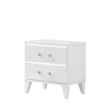 Acme - Chelsie Nightstand 27393 White Finish