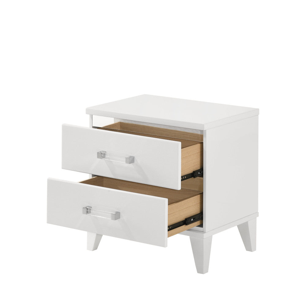 Acme - Chelsie Nightstand 27393 White Finish