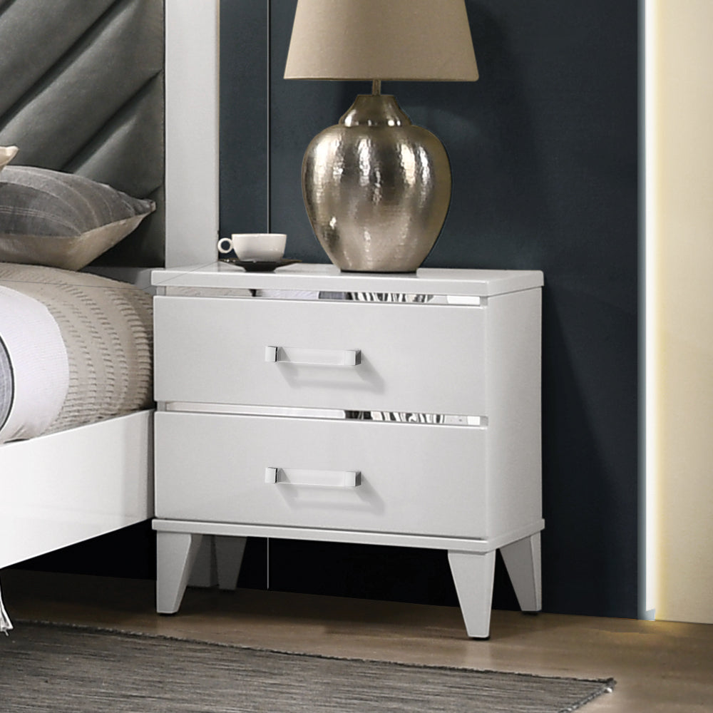 Acme - Chelsie Nightstand 27393 White Finish