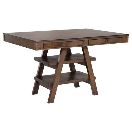 Ferrara Brown and Walnut 5-piece Counter Height Dining Set - sold by Home Elegance USA