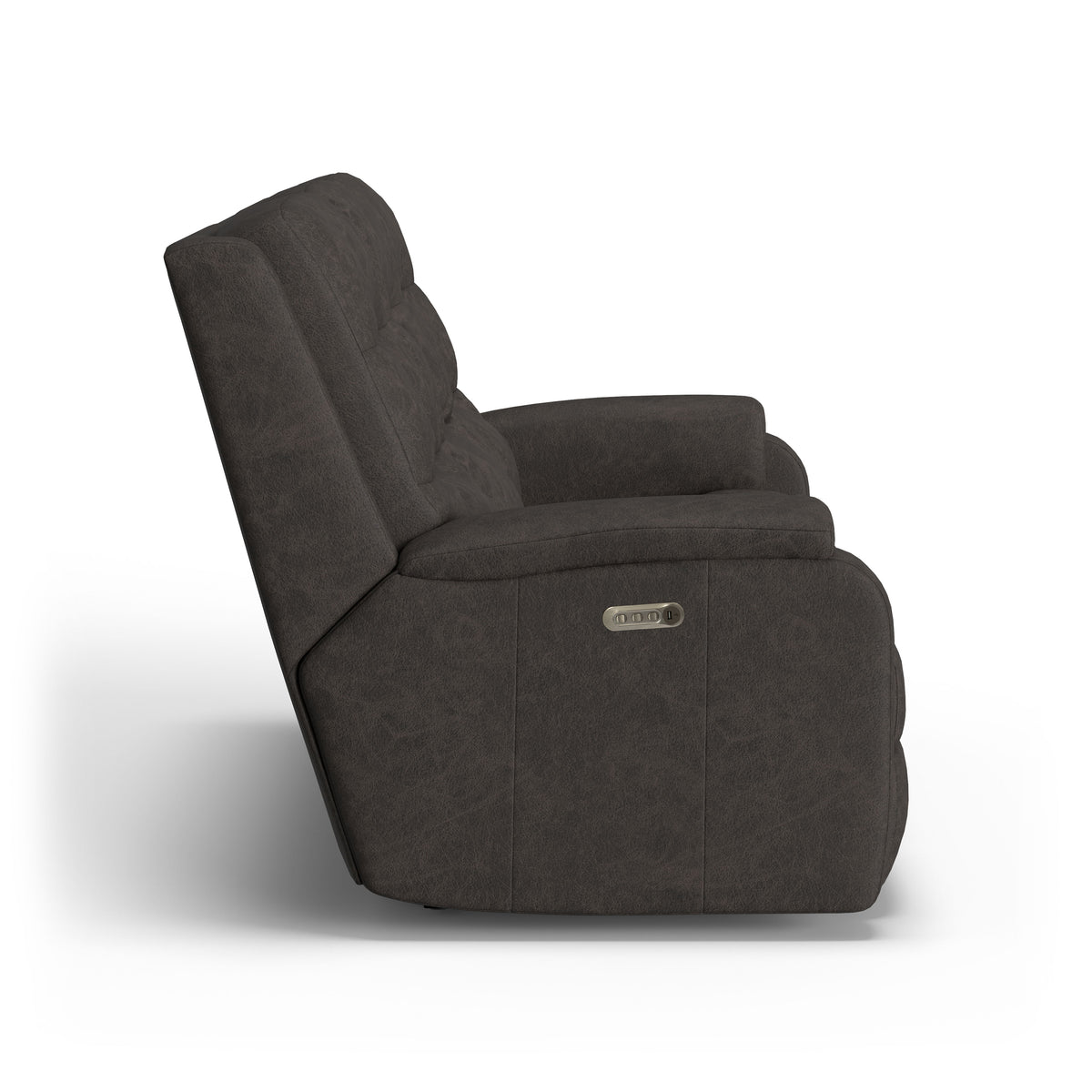 Arlo Transitional Leather Power Reclining Sofa, Power Headrests & Lumbar | Flexsteel