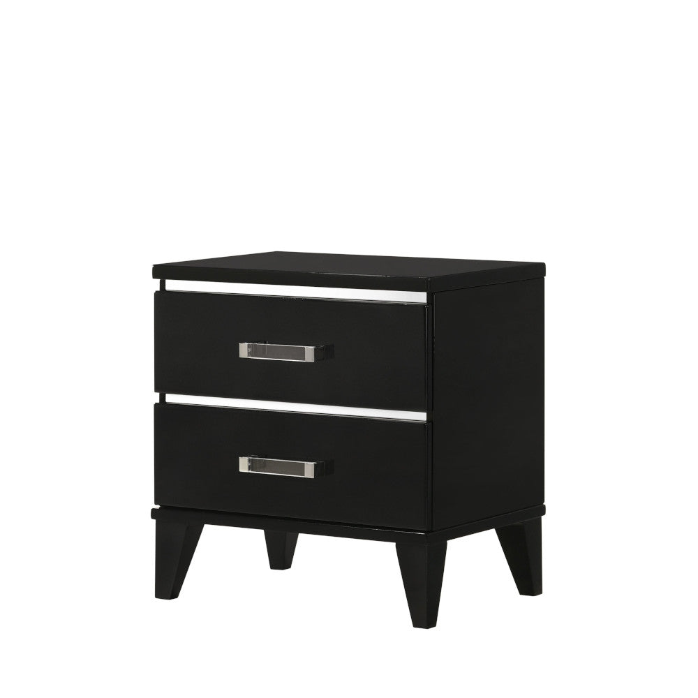 Acme - Chelsie Nightstand 27413 Black Finish