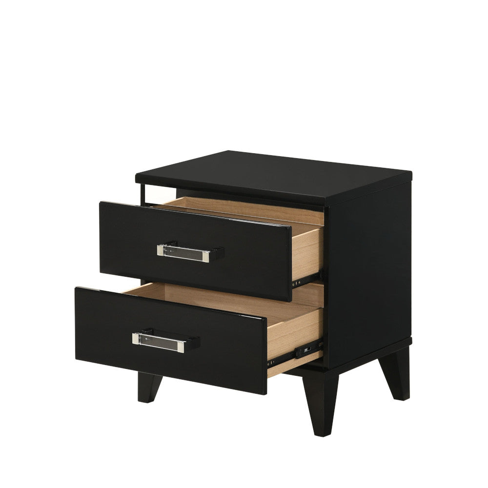 Acme - Chelsie Nightstand 27413 Black Finish