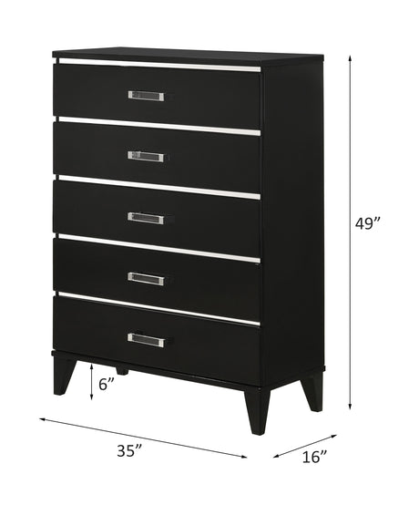 Acme - Chelsie Chest 27416 Black Finish