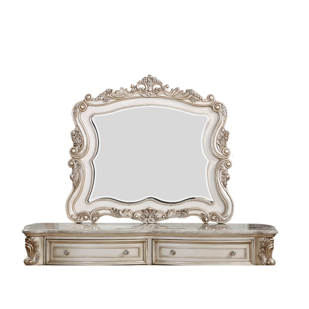 Acme - Gorsedd Mirror 27444 Golden Ivory Finish