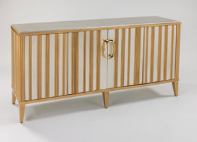 Artmax Silverleaf & Goldleaf Cabinet – Luxury Handpainted Storage with Optional Quartz Accent Mirror