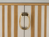 Artmax Silverleaf & Goldleaf Cabinet – Luxury Handpainted Storage with Optional Quartz Accent Mirror